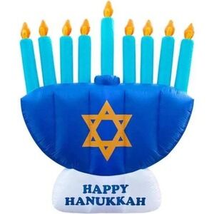 Holidayana Hanukkah Menorah 8ft Tall Fast Inflation Outdoor Decoration